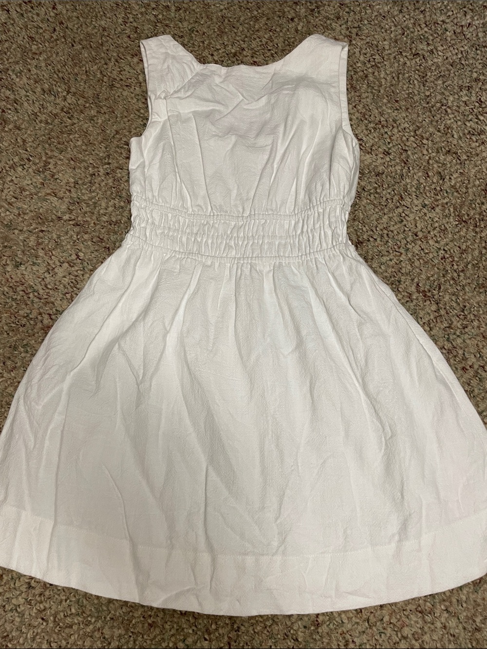 Staple the label linen White Sleeveless Summer mini Dress- new